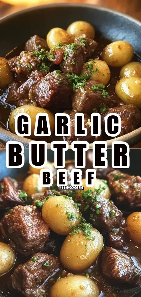 Garlic Butter Beef Bites with Potatoes