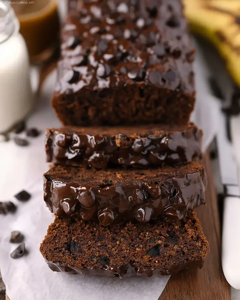 A delicious plate of Healthy Chocolate Banana Bread