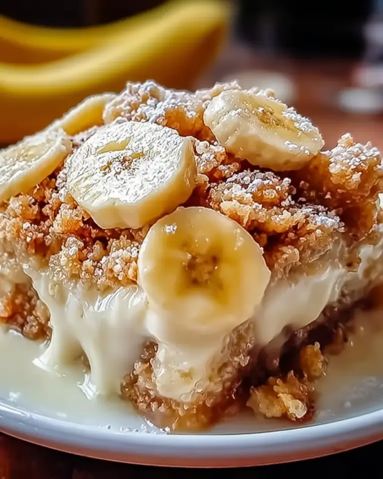 A delicious plate of Indulgent Southern Banana Cobbler That'll Lift Your Spirits
