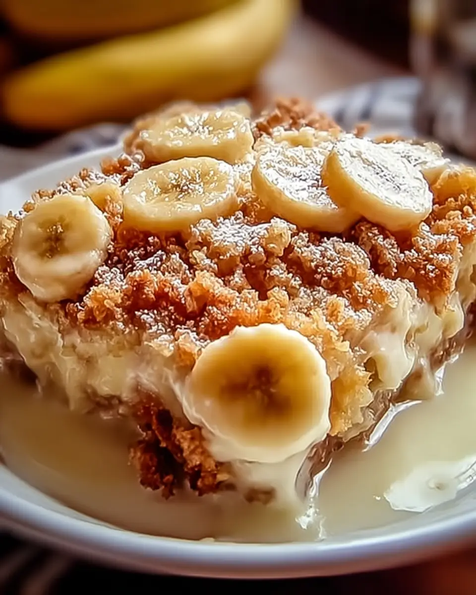 A delicious plate of Indulgent Southern Banana Cobbler That'll Lift Your Spirits