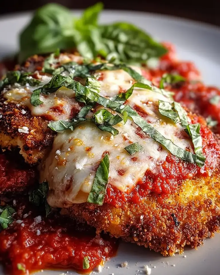 A delicious plate of Keto-Friendly High-Protein Chicken Parm