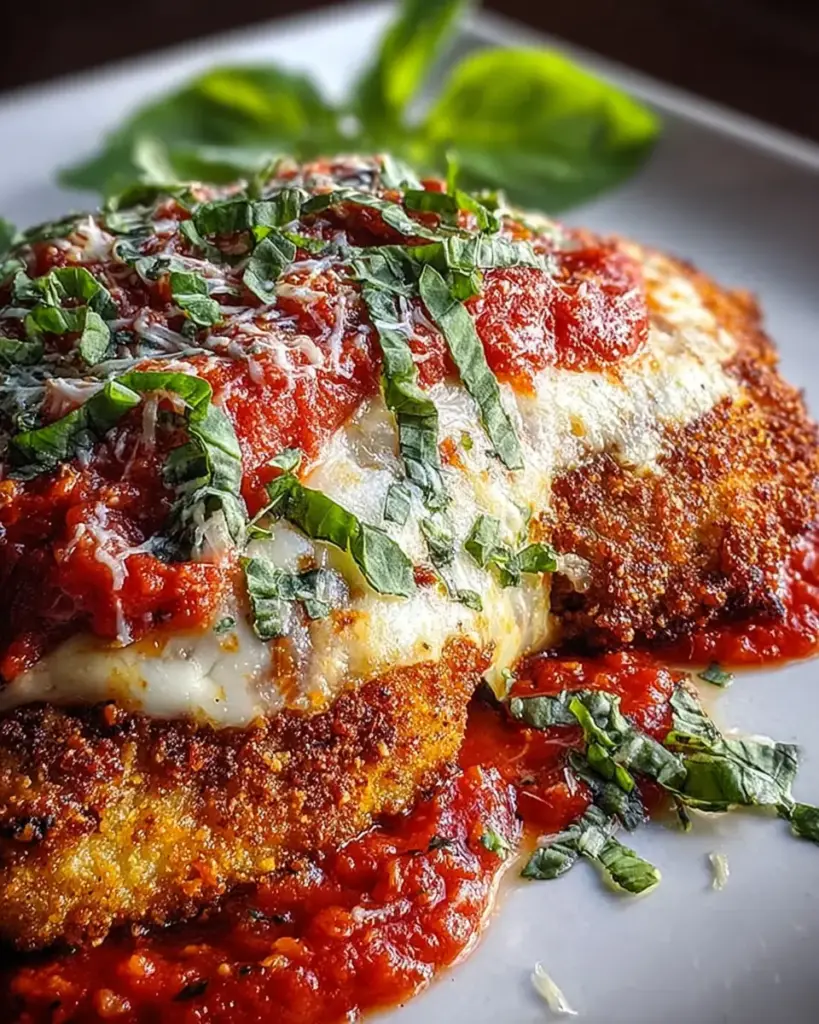 A delicious plate of Keto-Friendly High-Protein Chicken Parm
