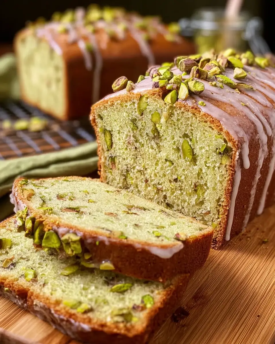 A delicious plate of Pistachio Bread: Easy Homemade Recipe for a Soft, Nutty Loaf