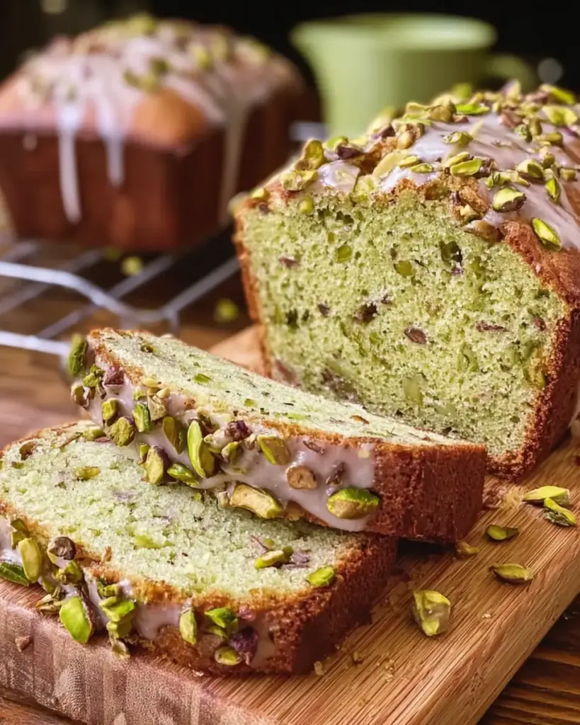A delicious plate of Pistachio Bread: Easy Homemade Recipe for a Soft, Nutty Loaf