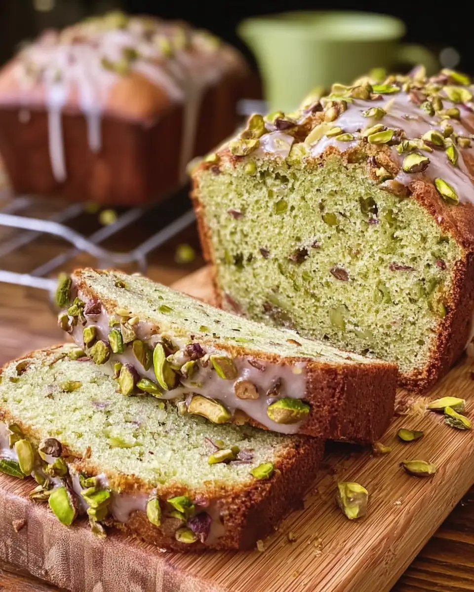 A delicious plate of Pistachio Bread: Easy Homemade Recipe for a Soft, Nutty Loaf