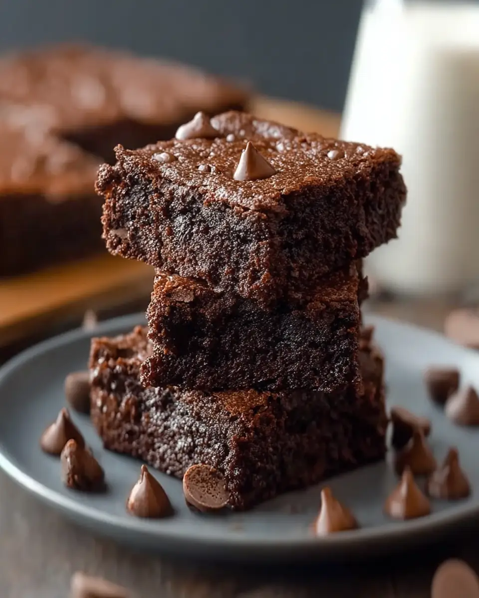 A delicious plate of Protein Packed Cottage Cheese Brownies You'll Crave Daily