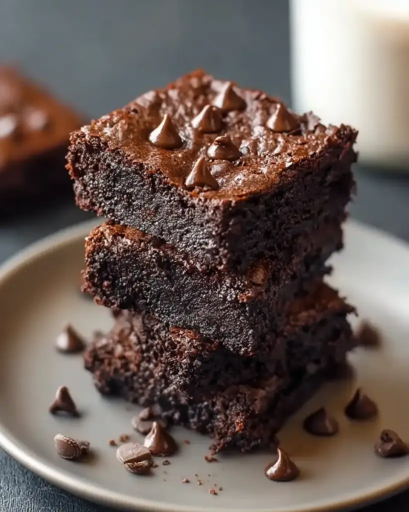 A delicious plate of Protein Packed Cottage Cheese Brownies You'll Crave Daily