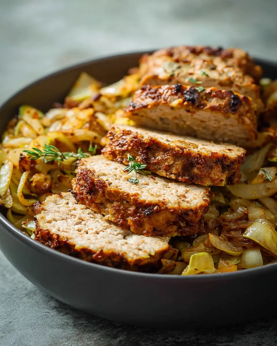 A delicious plate of Savory Low Carb Turkey Zucchini Bites