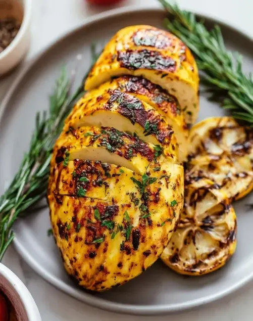 A delicious plate of Air Fryer Chicken Breast