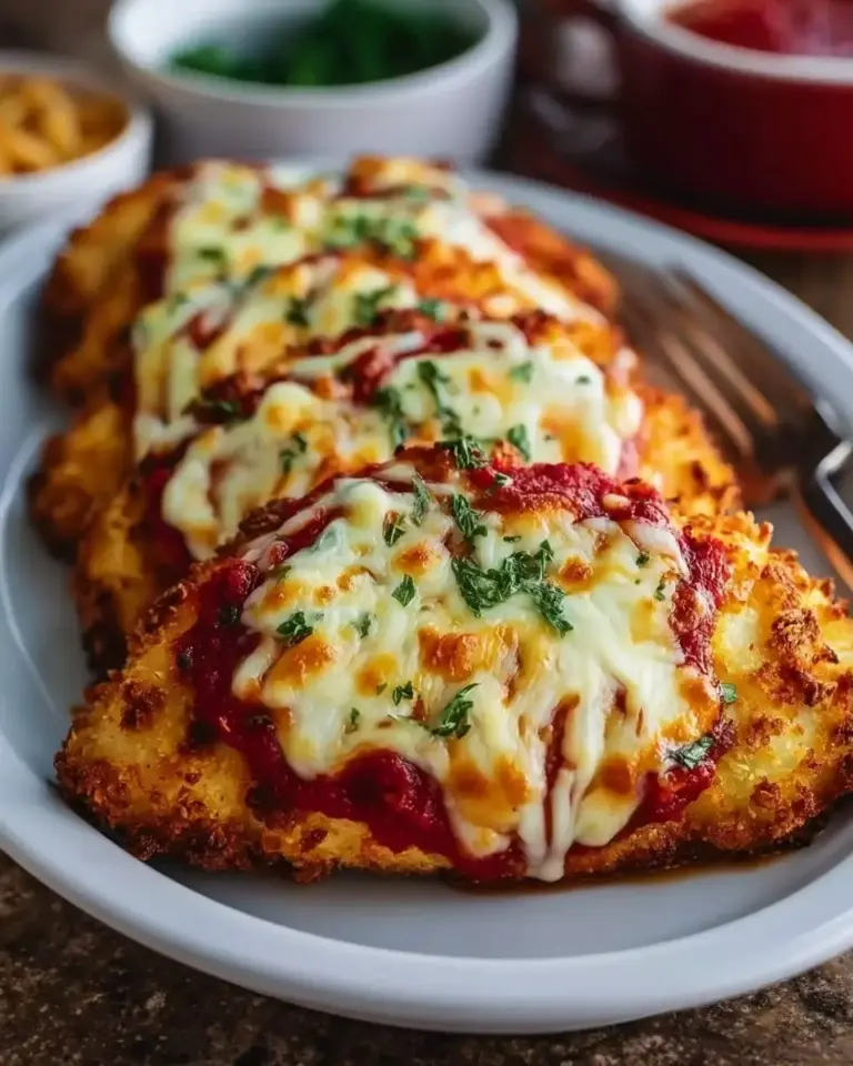 A delicious plate of Air Fryer Chicken Parmesan
