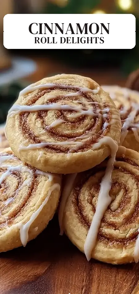 Pinterest pin (Design 2) for Soft Cinnamon Roll Cookies 15g Protein Easy Meal Prep Recipe