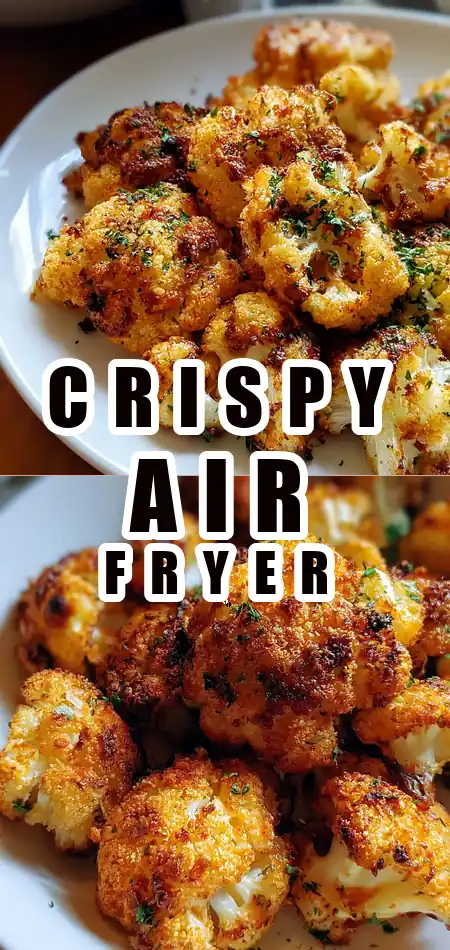 Pinterest pin (Design 1) for Air Fryer Cauliflower: Discover a Tasty, Healthy Delight!