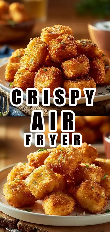 Pinterest pin (Design 1) for Shattering Crunch: Air Fryer Frozen Chicken Nuggets