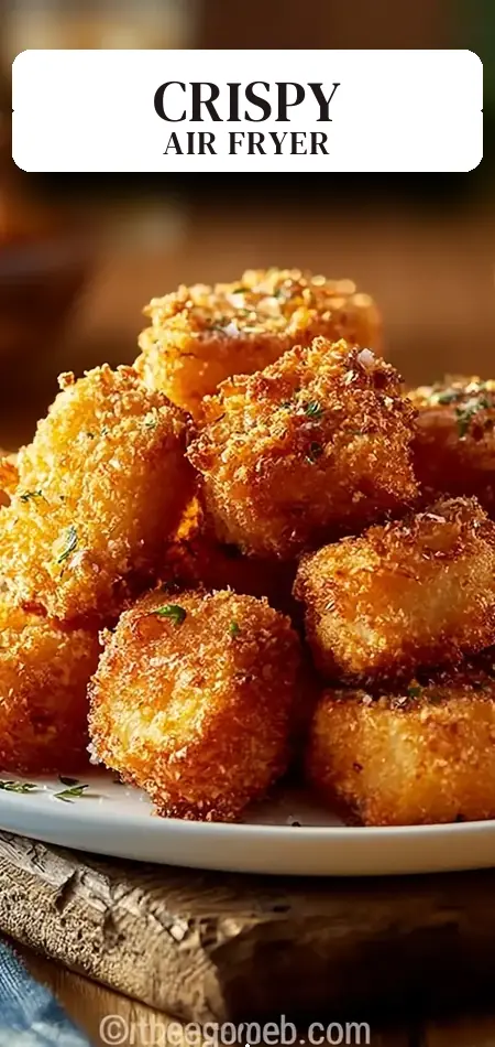 Pinterest pin (Design 2) for Shattering Crunch: Air Fryer Frozen Chicken Nuggets