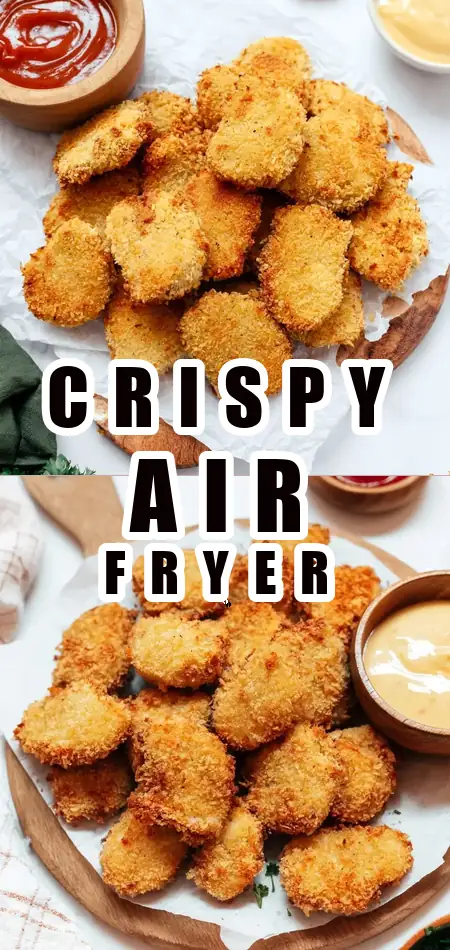 Pinterest pin (Design 1) for Homemade Chicken Nuggets (In The Air Fryer)