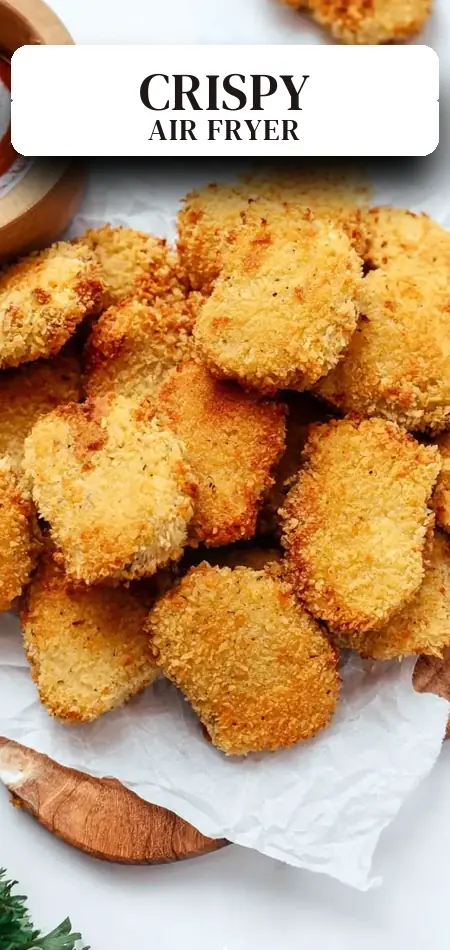 Pinterest pin (Design 2) for Homemade Chicken Nuggets (In The Air Fryer)