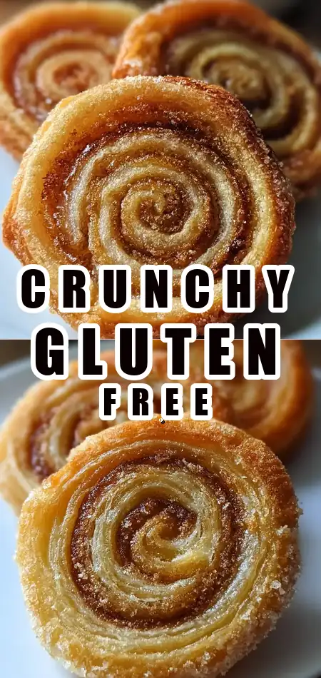 Pinterest pin (Design 1) for Deliciously Crunchy Gluten Free Palmier You Can Make Today