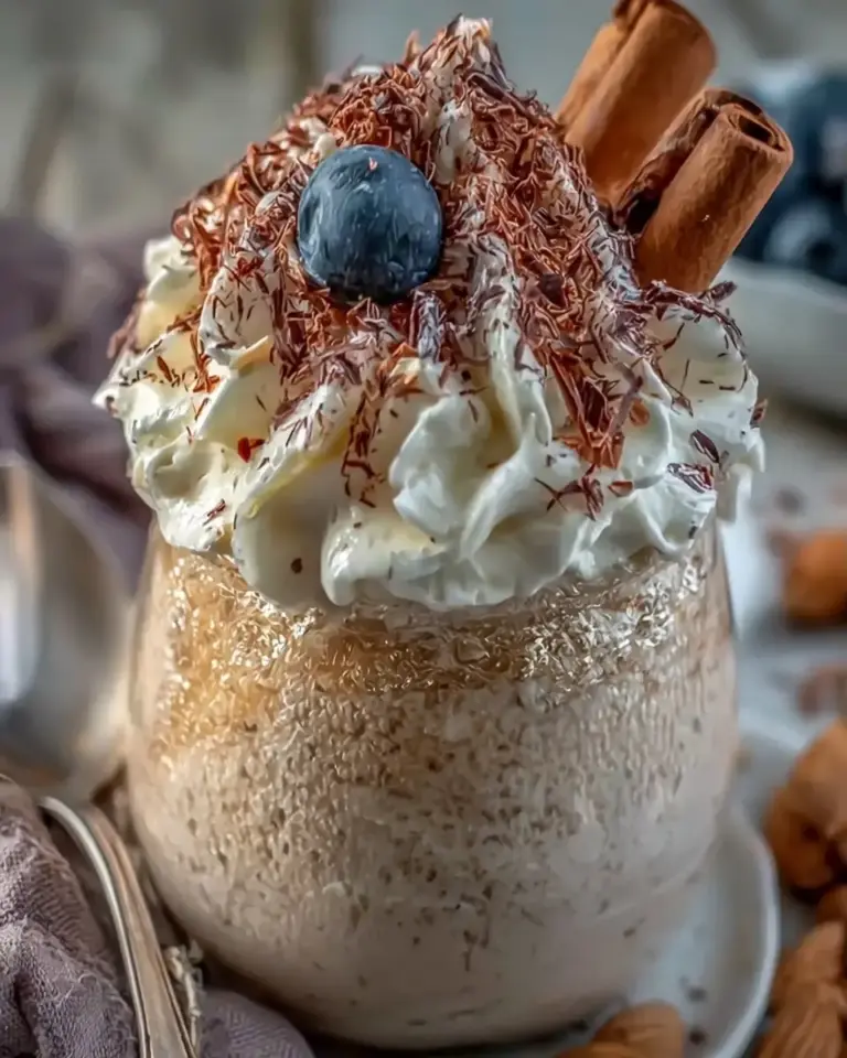 A delicious plate of Creamy Protein Pudding Recipe 22g Protein Easy Low Calorie Dessert