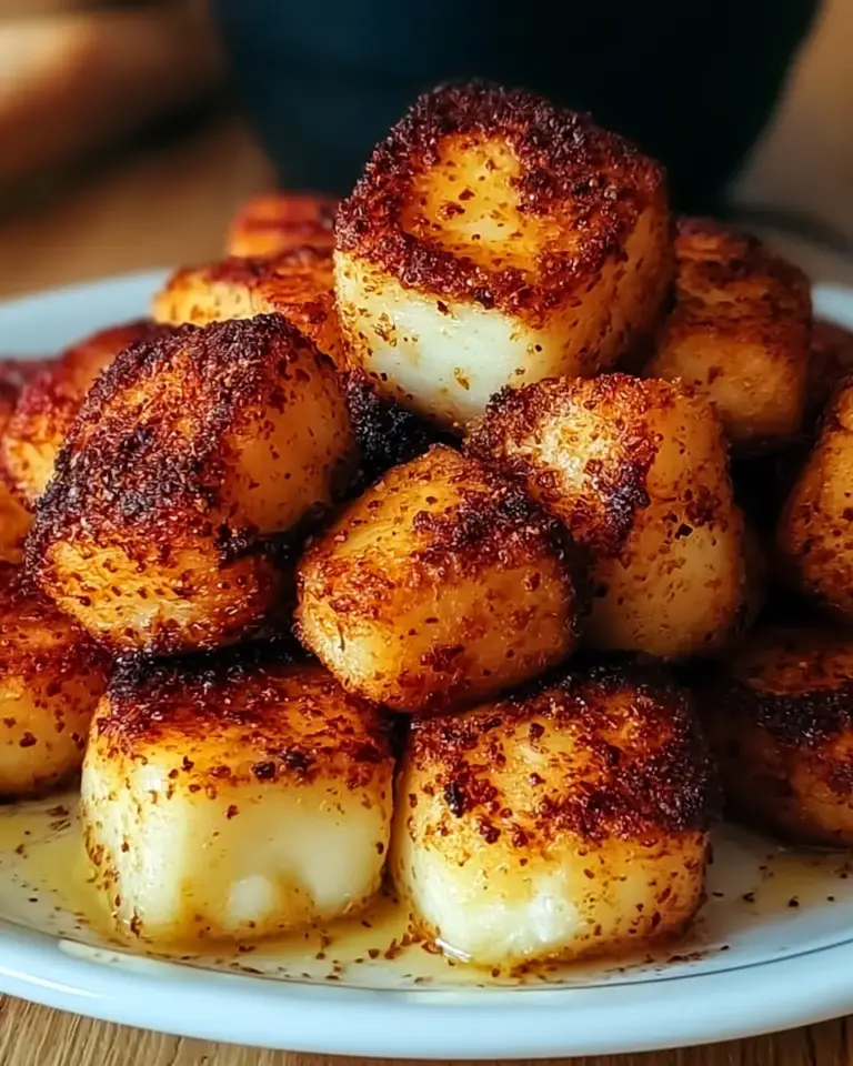 A delicious plate of Crispy Air Fryer Halloumi Cheese Bites You Can't Resist