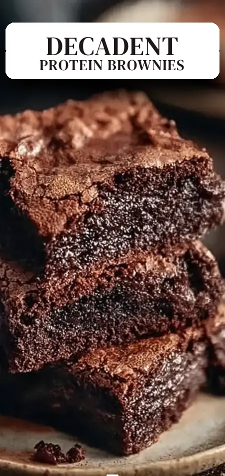 Pinterest pin (Design 2) for Protein Cottage Cheese Flourless Brownies