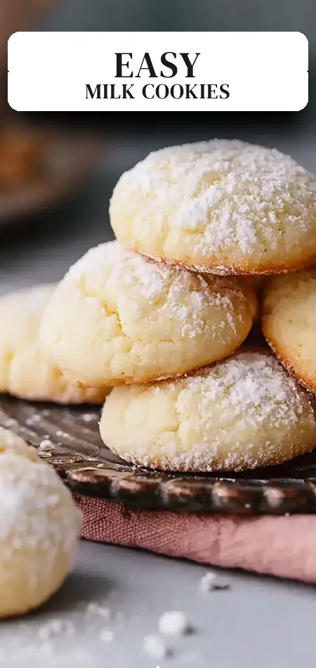 Pinterest pin (Design 2) for 30-Minute 3-Ingredient Cookies Condensed Milk - Homefoodkitchen