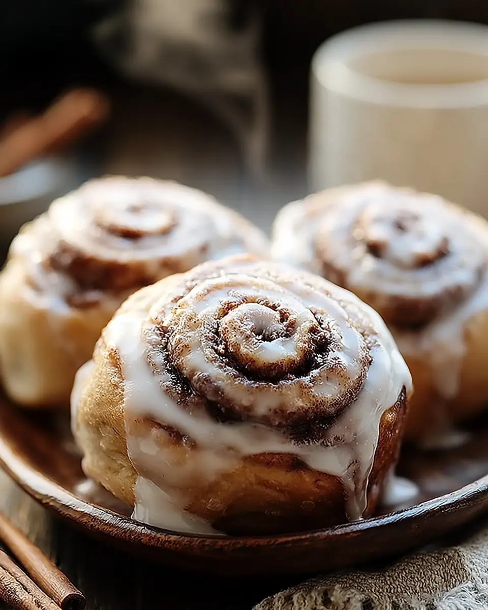 A delicious plate of Guilt-Free High-Protein Cinnamon Rolls You’ll Crave Daily