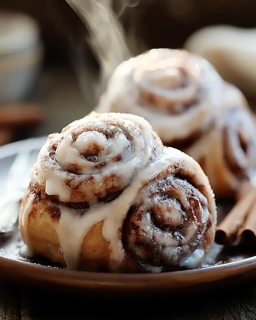 A delicious plate of Guilt-Free High-Protein Cinnamon Rolls You’ll Crave Daily