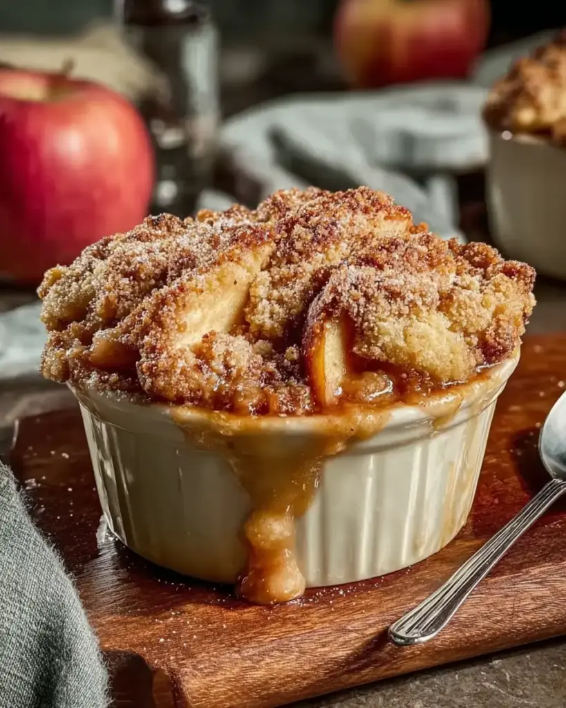 A delicious plate of High Protein Apple Crumble Recipe Easy 20g Protein Dessert