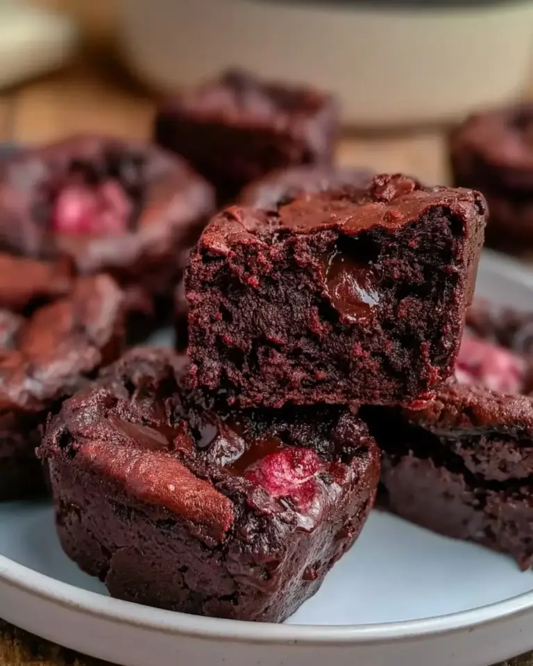 A delicious plate of High Protein Brownie Bites Recipe 5 Ingredients Flourless Easy
