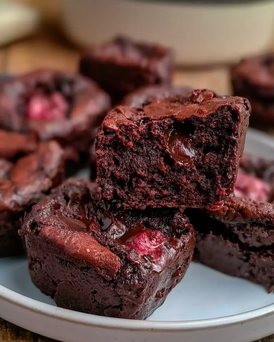 A delicious plate of High Protein Brownie Bites Recipe 5 Ingredients Flourless Easy