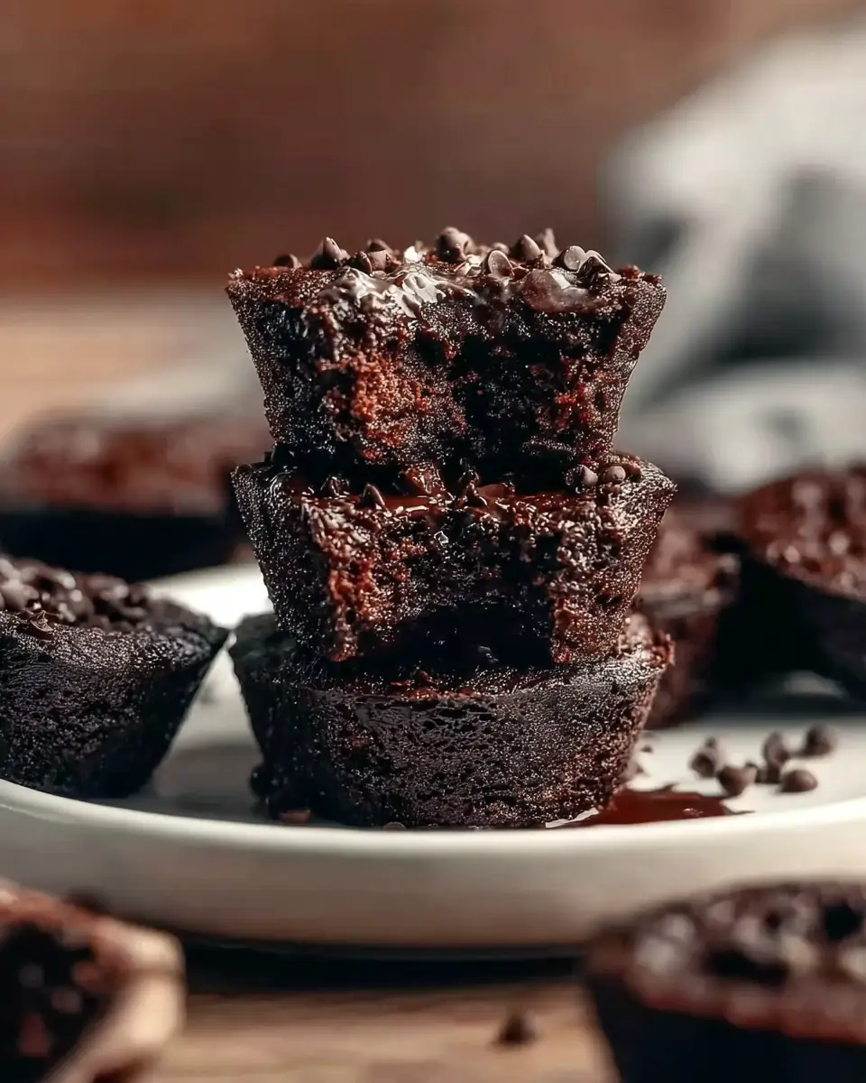 A delicious plate of High Protein Brownie Bites