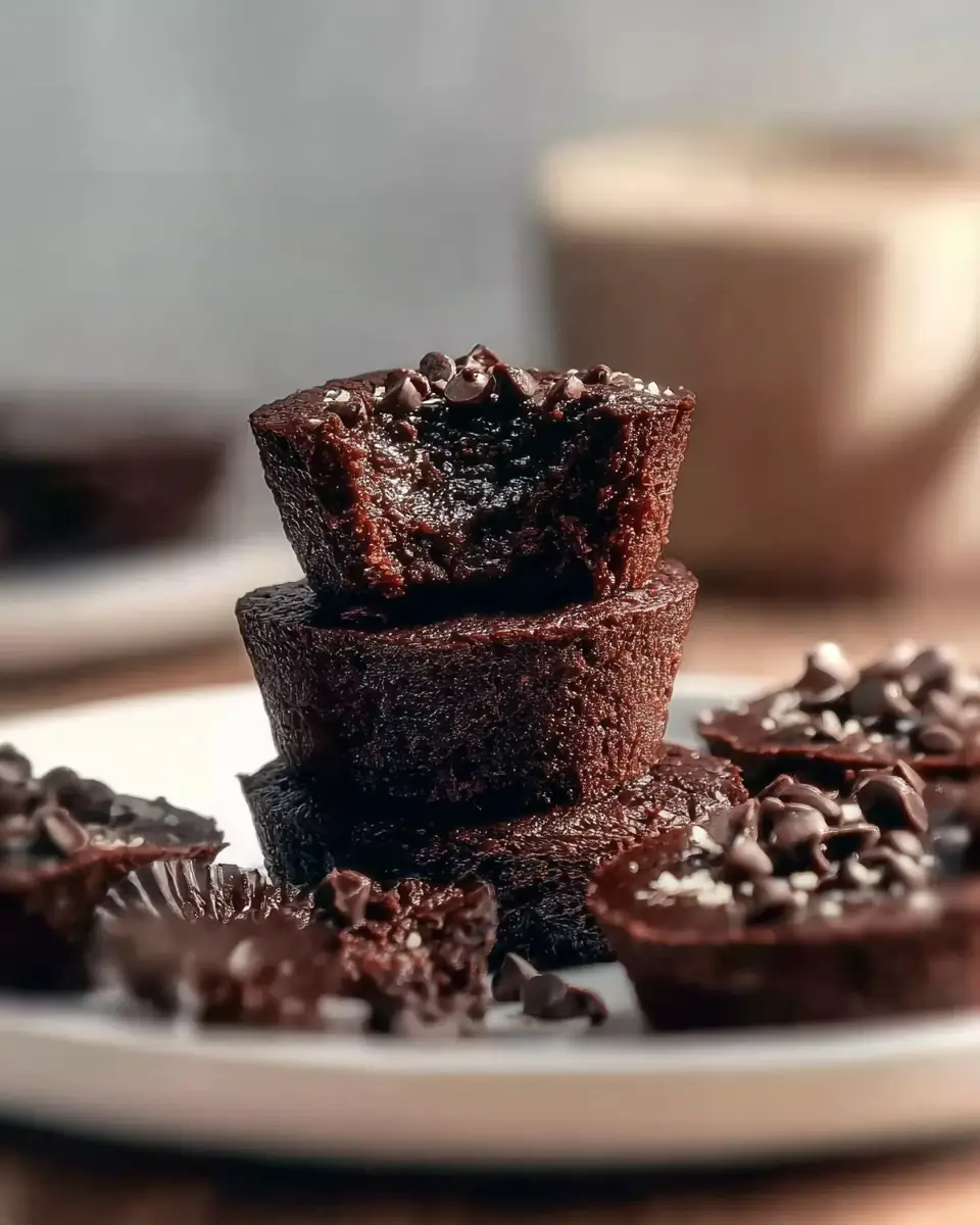 A delicious plate of High Protein Brownie Bites