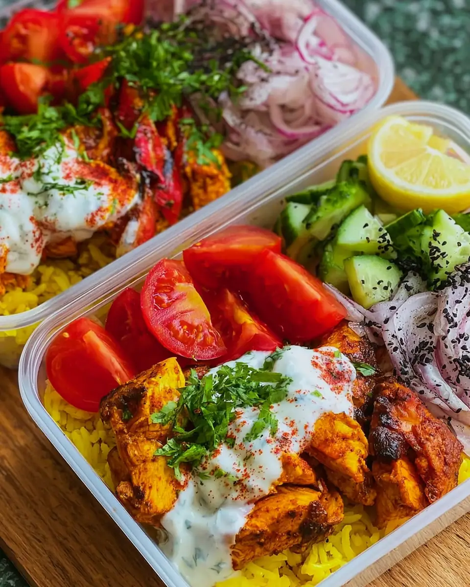 A delicious plate of High Protein Chicken Shawarma Bowl