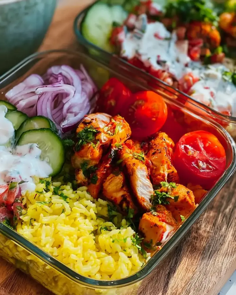 A delicious plate of High Protein Chicken Shawarma Bowl