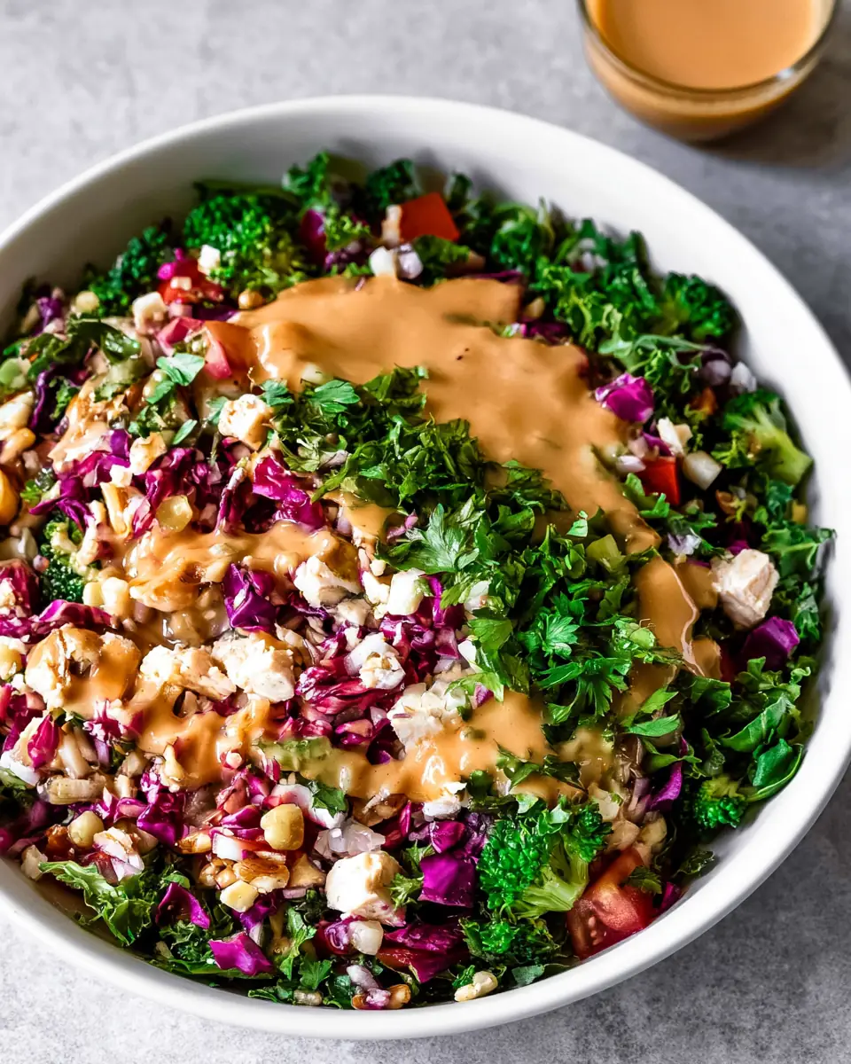 A delicious plate of High-Protein Meal-Prep Salad
