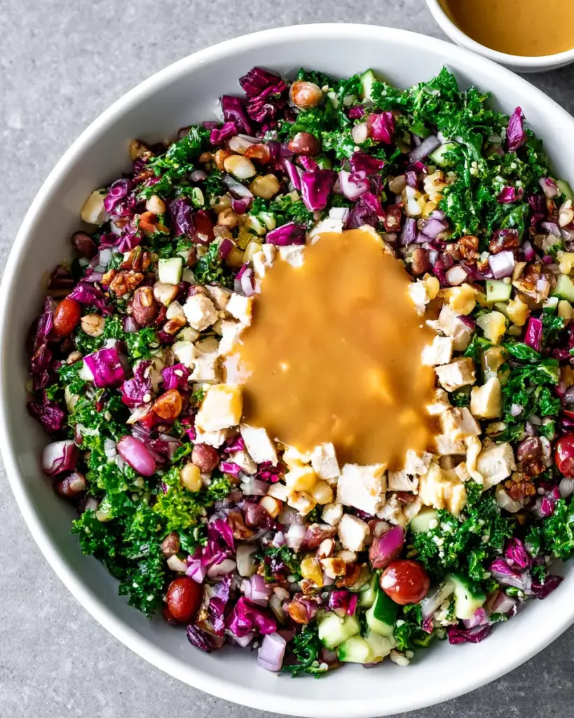 A delicious plate of High-Protein Meal-Prep Salad