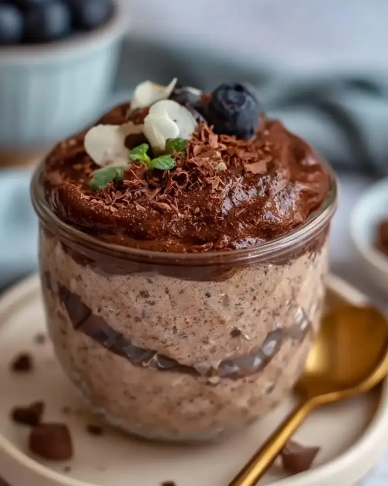 A delicious plate of High Protein Pudding Recipe 50g Protein Creamy Greek Yogurt Dessert
