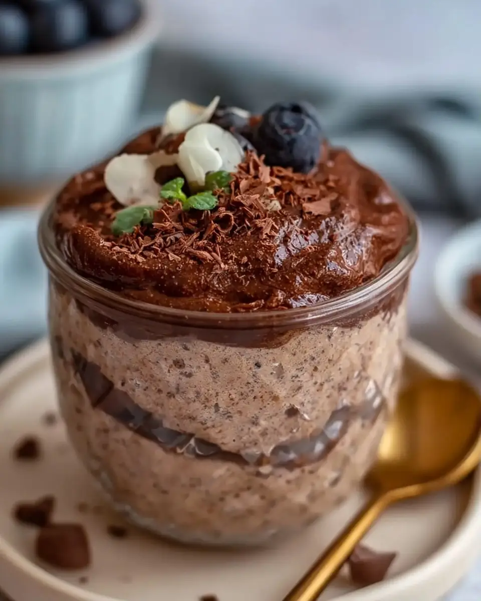 A delicious plate of High Protein Pudding Recipe 50g Protein Creamy Greek Yogurt Dessert