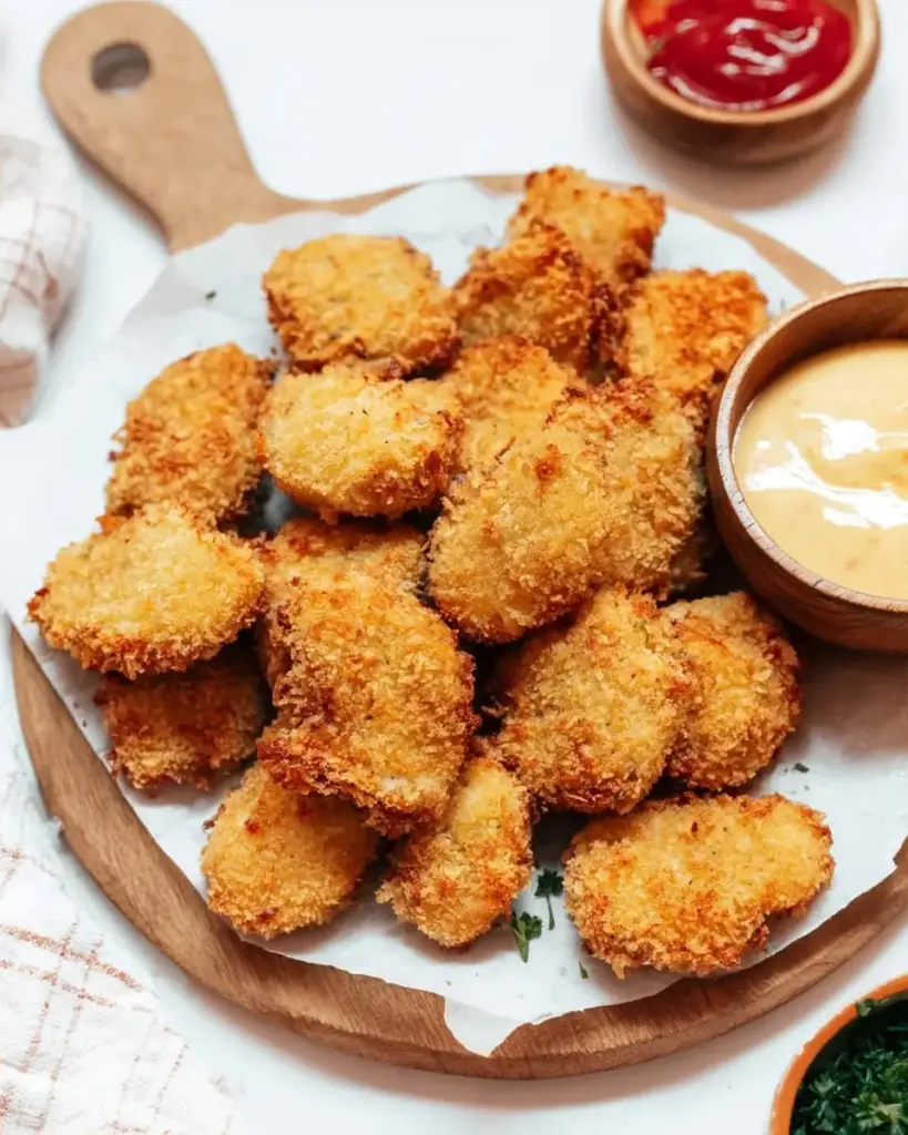 A delicious plate of Homemade Chicken Nuggets (In The Air Fryer)