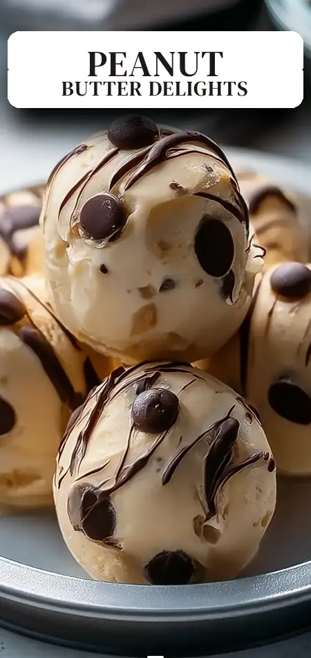 Pinterest pin (Design 2) for Frozen Greek Yogurt Peanut Butter Bites