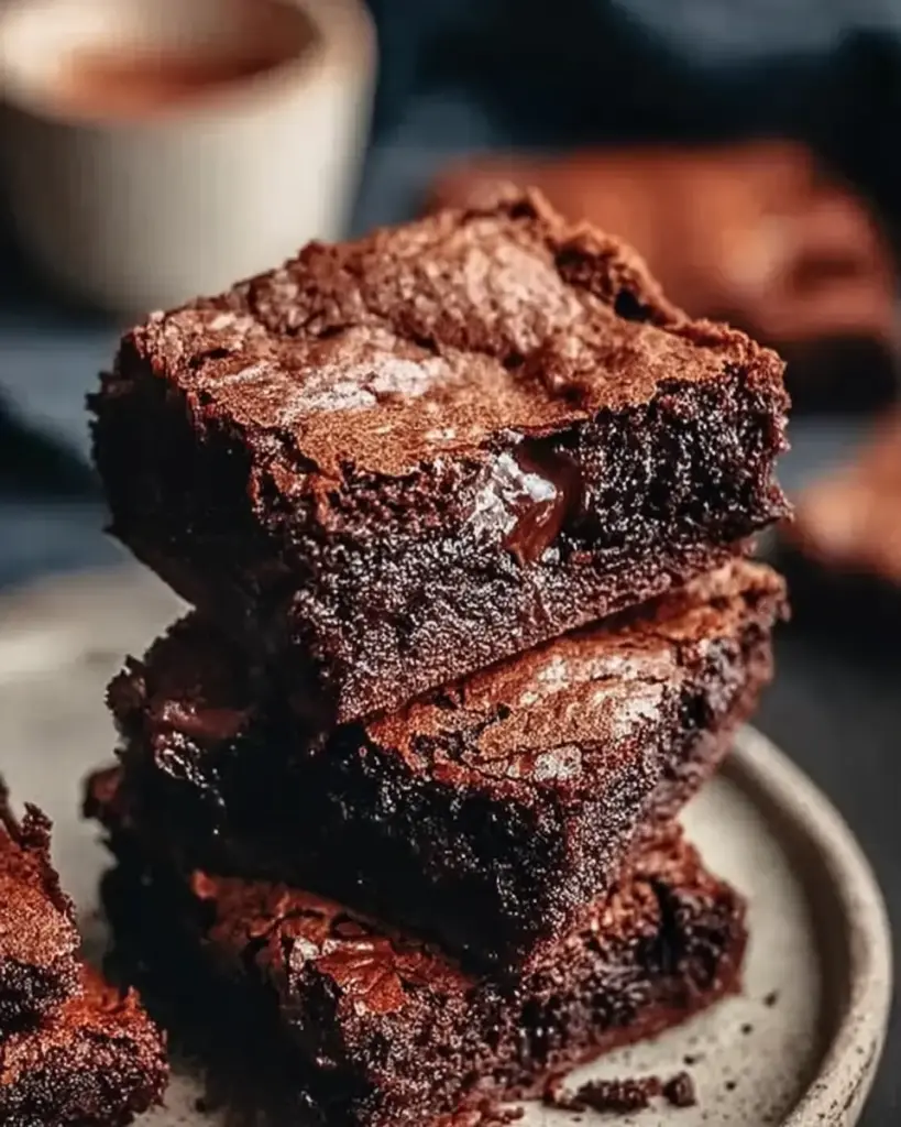 A delicious plate of Protein Cottage Cheese Flourless Brownies