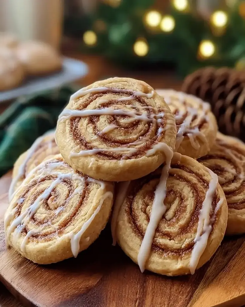 A delicious plate of Soft Cinnamon Roll Cookies 15g Protein Easy Meal Prep Recipe