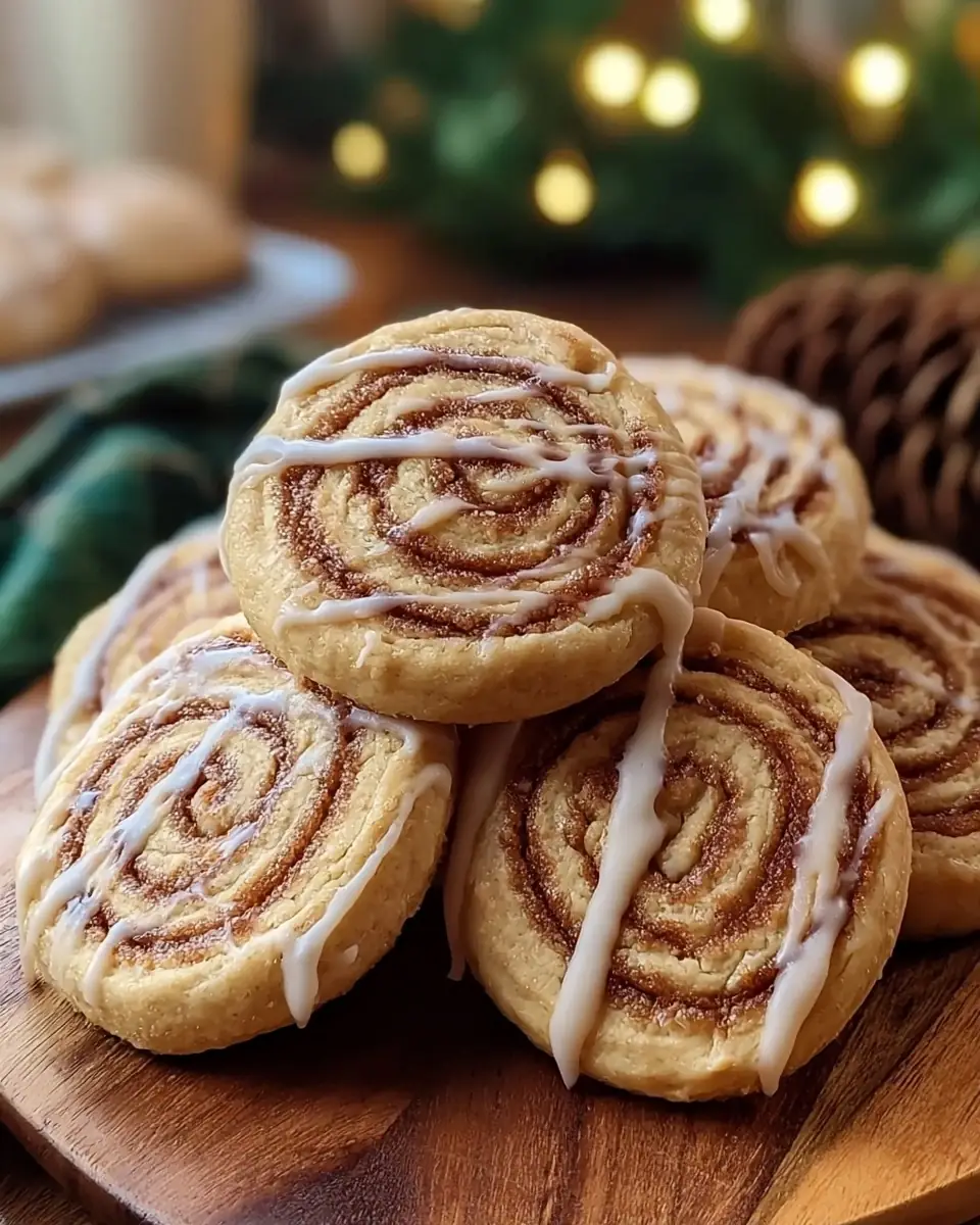A delicious plate of Soft Cinnamon Roll Cookies 15g Protein Easy Meal Prep Recipe