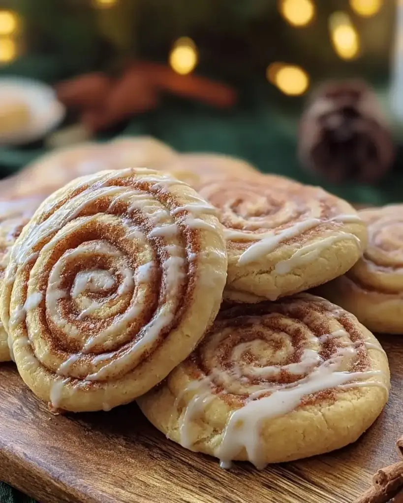 A delicious plate of Soft Cinnamon Roll Cookies 15g Protein Easy Meal Prep Recipe