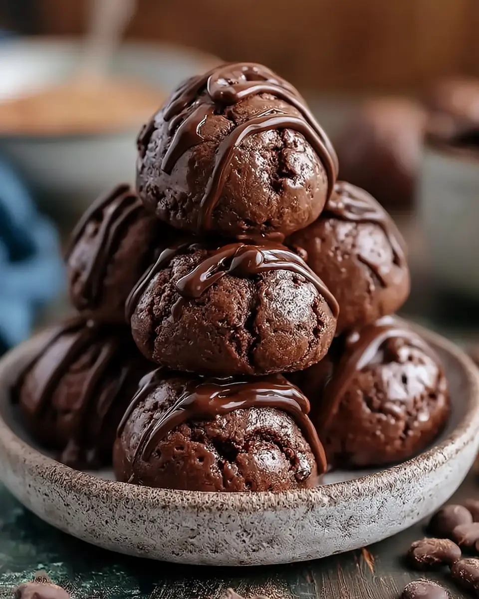 A delicious plate of Ultimate No-Bake Cottage Cheese Brownie Batter Protein Bites
