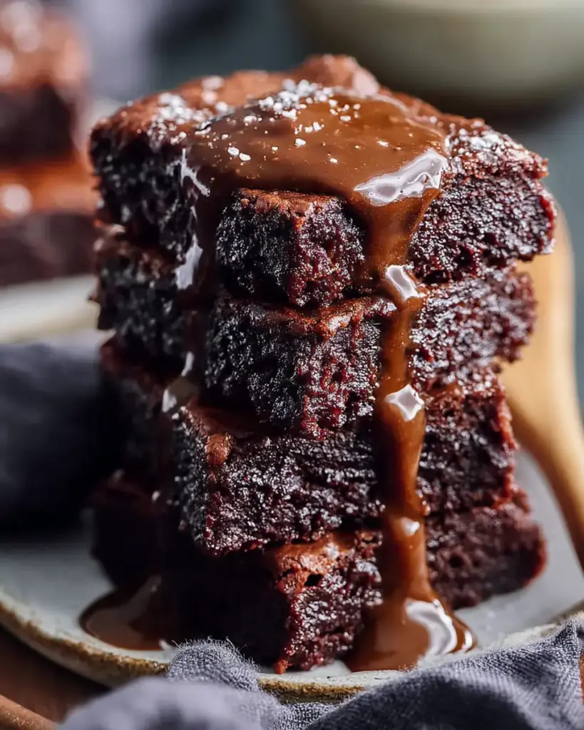 A delicious plate of easy protein brownies recipe